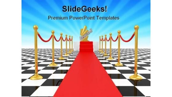 Square Podium Award Symbol PowerPoint Backgrounds And Templates 1210