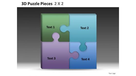 Square Puzzle PowerPoint Temlates