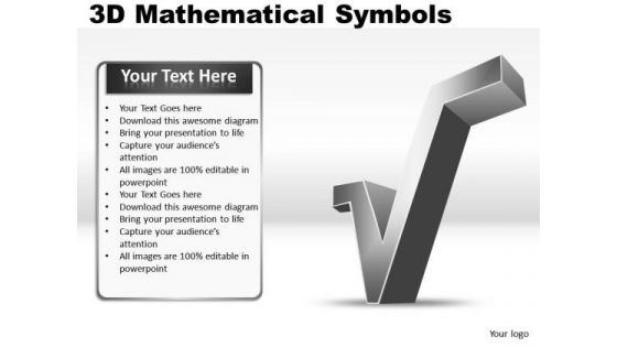 Square Root 3d Mathematical Symbols PowerPoint Slides And Ppt Diagram Templates Square Root 3d Mathematical Symbols PowerPoint Slides And Ppt Diagram Templates