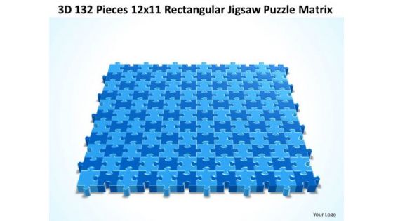 Srategy Diagram 3d 132 Pieces 12x11 Rectangular Jigsaw Puzzle Matrix Business Framework Model