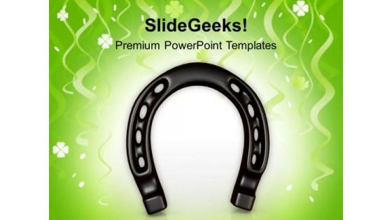 St Patricks Day Lucky Horseshoe PowerPoint Templates Ppt Backgrounds For Slides 0313 St Patricks Day Lucky Horseshoe PowerPoint Templates Ppt Backgrounds For Slides 0313