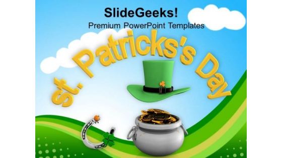 St Patricks Day Lucky Symbols Of Irish PowerPoint Templates Ppt Backgrounds For Slides 0313