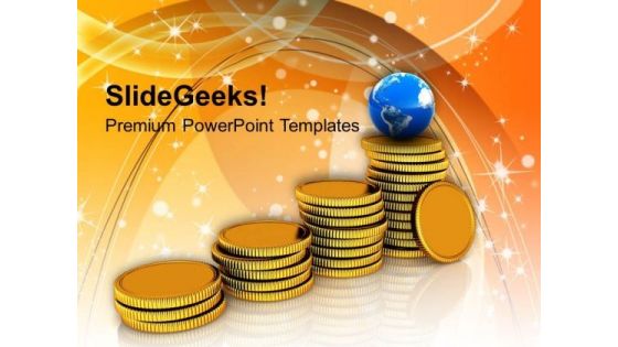 Stack Of Golden Coins Global Business PowerPoint Templates Ppt Backgrounds For Slides 0113 Stack Of Golden Coins Global Business PowerPoint Templates Ppt Backgrounds For Slides 0113