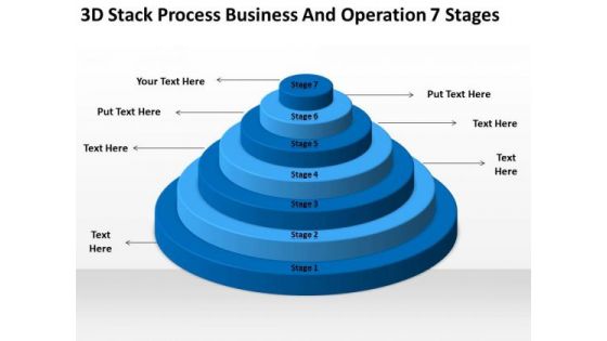 Stack Process Business And Operation 7 Stages Ppt Plan Format Outline PowerPoint Slides