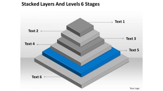 Stacked Layers And Levels 6 Stages Ppt Business Plan For PowerPoint Slides