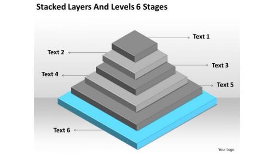Stacked Layers And Levels 6 Stages Ppt Business Plans Examples Free PowerPoint Templates
