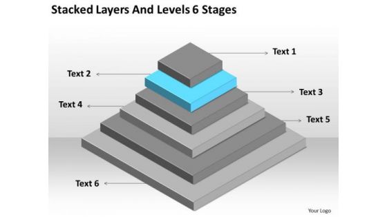 Stacked Layers And Levels 6 Stages Ppt Small Business Plan Sample PowerPoint Templates