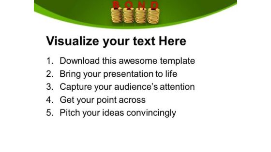 Stacks Of Coins Bond Business PowerPoint Templates And PowerPoint Themes 1112 Slide03