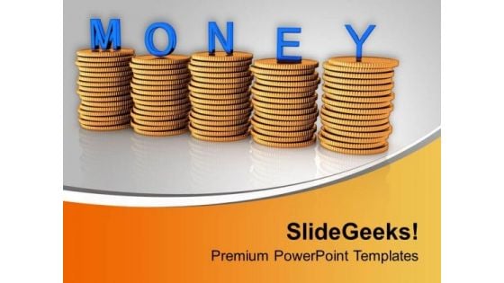 Stacks Of Coins Financial Investment PowerPoint Templates Ppt Backgrounds For Slides 0313