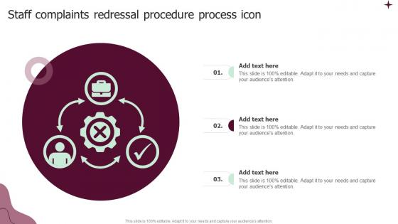 Staff Complaints Redressal Procedure Process Icon Information Pdf