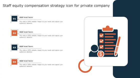 Staff Equity Compensation Strategy Icon For Private Company Mockup Pdf