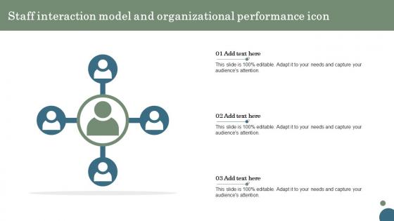 Staff Interaction Model And Organizational Performance Icon Demonstration Pdf