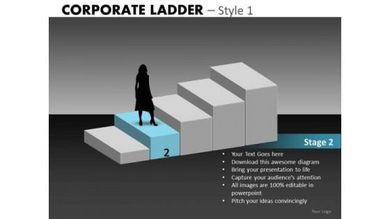 Stage 2 Corporate Steps PowerPoint Templates