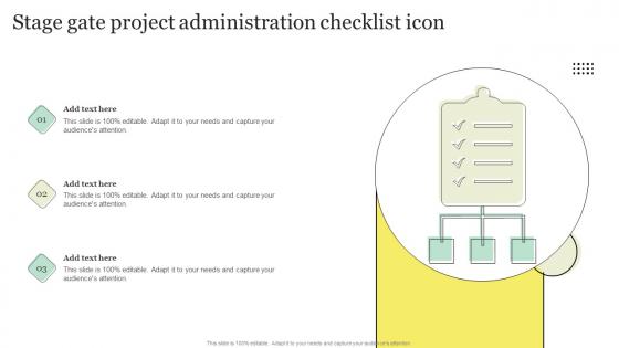 Stage Gate Project Administration Checklist Icon Rules Pdf