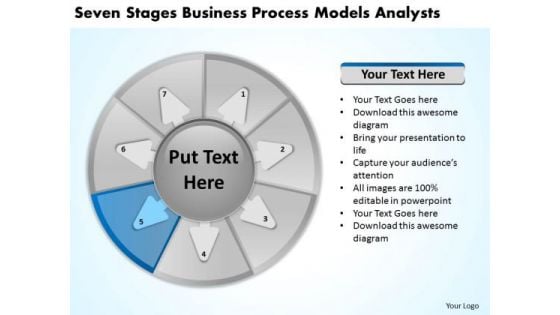 Stages Business Process Models Analysts Plan Sample PowerPoint Templates