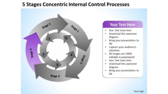 Stages Concentric Internal Control Processes Ppt How Do Make Business Plan PowerPoint Slides