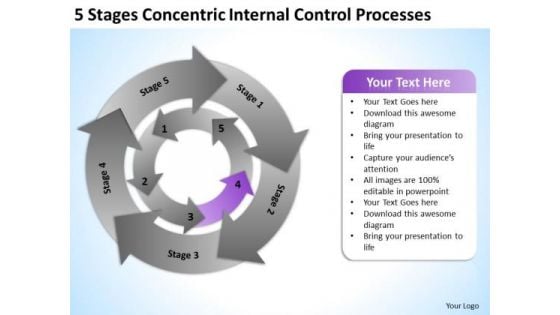 Stages Concentric Internal Control Processes Ppt Sample Of Business Plan PowerPoint Templates