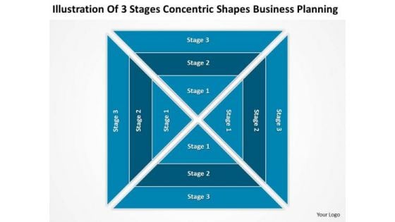 Stages Concentric Shapes Business Planning Ppt Import Export PowerPoint Templates