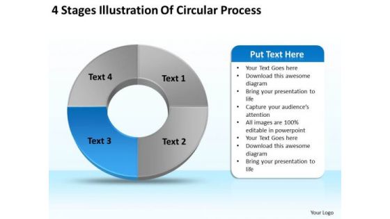 Stages Illustration Of Circular Process Creating Small Business Plan PowerPoint Templates