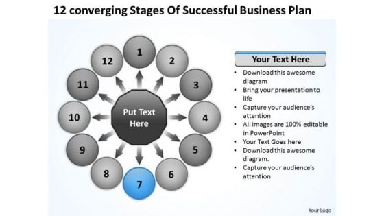 Stages Of Successful Business PowerPoint Theme Plan Circular Flow Process Slides