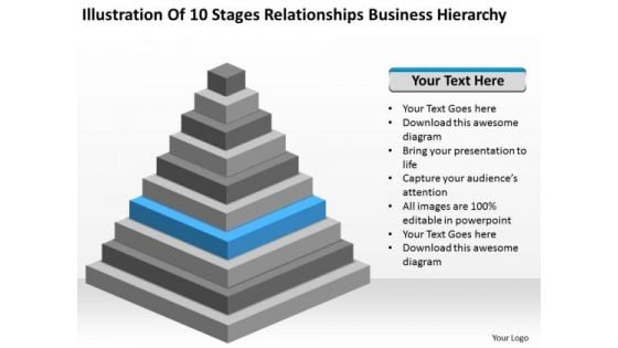 Stages Relationships Business Hierarchy How Do Start Plan PowerPoint Templates