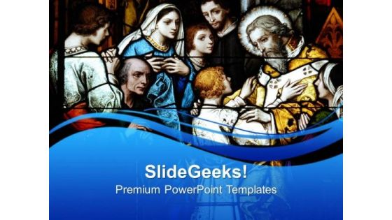 Stain Glass Window Religion PowerPoint Templates And PowerPoint Themes 0712