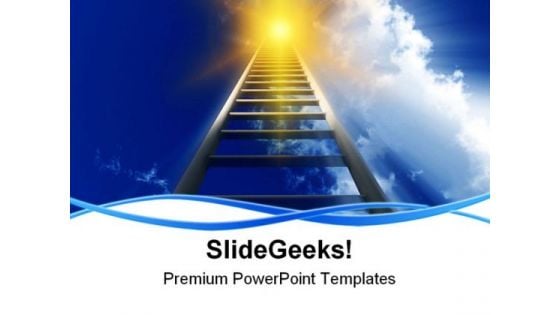 Stairway To Heaven Future PowerPoint Themes And PowerPoint Slides 0811