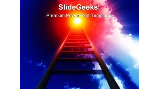 Stairway To Heaven Leadership PowerPoint Templates And PowerPoint Backgrounds 0811