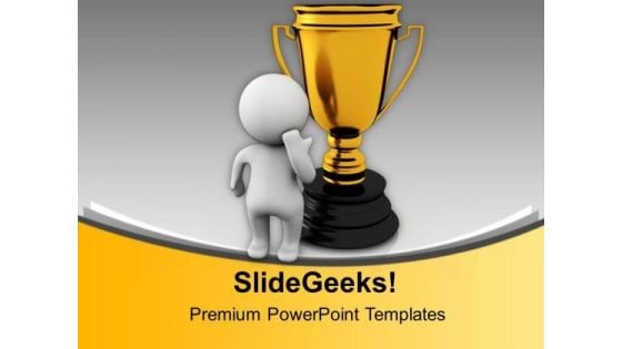 Stand For Winning Position PowerPoint Templates Ppt Backgrounds For Slides 0813