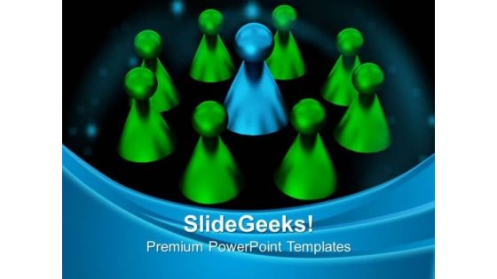 Stand Out Leadership PowerPoint Templates And PowerPoint Themes 0612