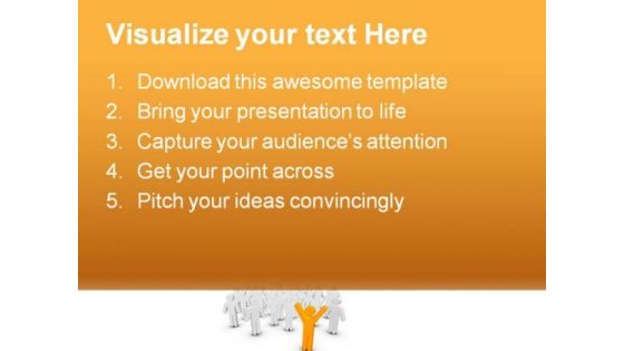 Stand Out Leadership PowerPoint Themes And PowerPoint Slides 0511