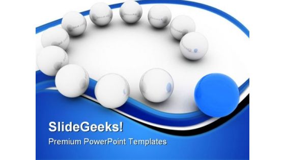 Stand Out Of Crowd Business PowerPoint Themes And PowerPoint Slides 0811