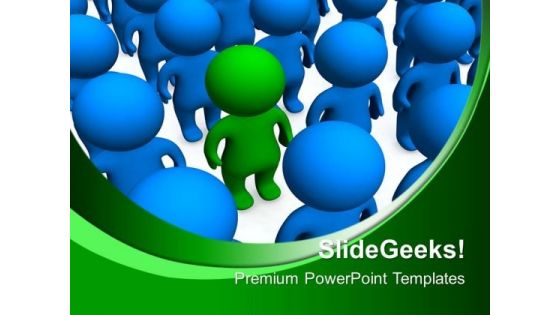 Stand Out People Leadership PowerPoint Templates And PowerPoint Themes 0612