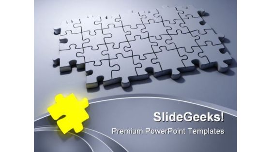 Stand Out Puzzle Shapes PowerPoint Templates And PowerPoint Backgrounds 0711