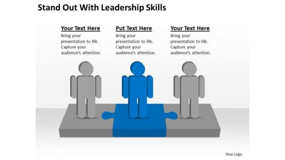 Stand Out With Leadership Skills Ppt Business Plan Templet PowerPoint Templates