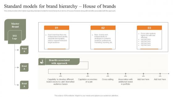 Standard Models For Brand Hierarchy House Of Brands Strategies For Achieving Diagrams Pdf