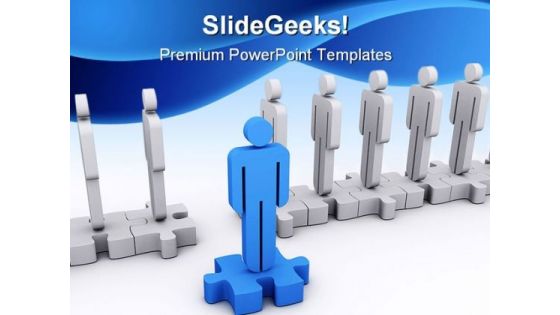 Standout Leadership PowerPoint Background And Template 1210