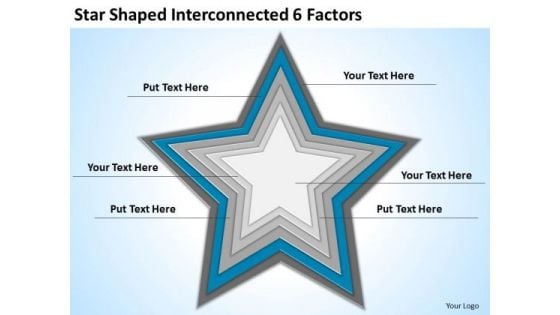 Star Shaped Interconnected 6 Factors Ppt Business Plan Consultant PowerPoint Slides Star Shaped Interconnected 6 Factors Ppt Business Plan Consultant PowerPoint Slides