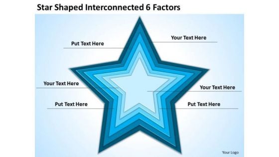 Star Shaped Interconnected 6 Factors Ppt Business Plan PowerPoint Templates Star Shaped Interconnected 6 Factors Ppt Business Plan PowerPoint Templates