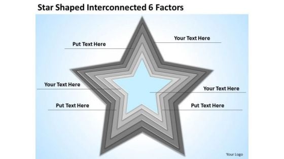 Star Shaped Interconnected 6 Factors Ppt How Do Business Plan PowerPoint Templates