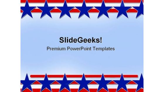 Stars And Stripes Abstract Background PowerPoint Templates And PowerPoint Backgrounds 0811