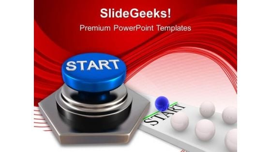 Start Button Leadership Business PowerPoint Templates Ppt Backgrounds For Slides 1112