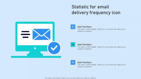 Statistic For Email Delivery Frequency Icon Guidelines Pdf