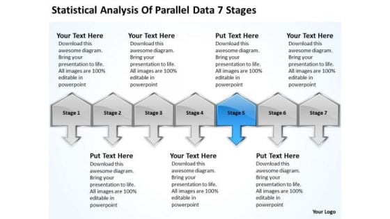 Statistical Analysis Of Parallel Data 7 Stages Fashion Business Plan PowerPoint Slides