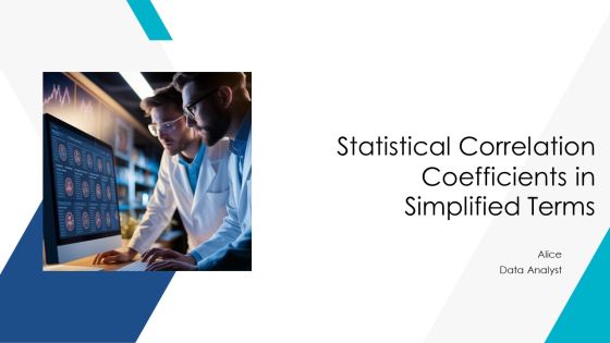 Statistical Correlation Coefficients In Simplified Terms PPT Example AT