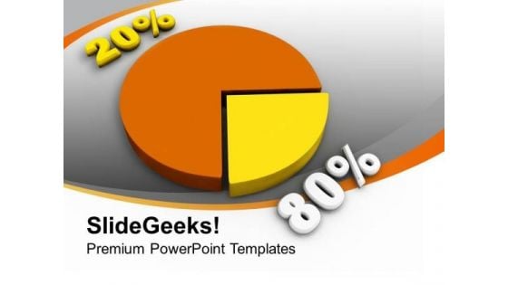 Statistical Pie Chart Financial Business PowerPoint Templates Ppt Backgrounds For Slides 0213