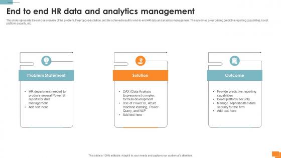 Statistical Tools For Evidence End To End HR Data And Analytics Management Statistical Tools For Evidence End To End HR Data And Analytics Management