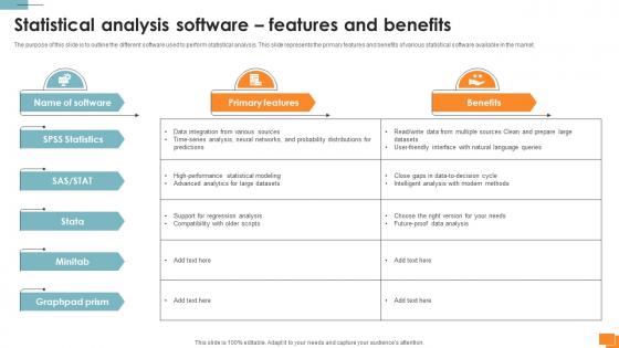 Statistical Tools For Evidence Statistical Analysis Software Features And Benefits Statistical Tools For Evidence Statistical Analysis Software Features And Benefits