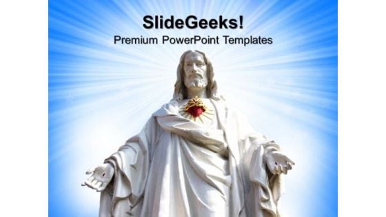 Statue Of Jesus Christ PowerPoint Templates And PowerPoint Themes 0712