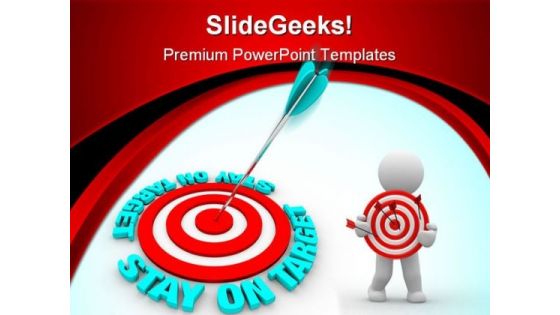 Stay On The Target Business PowerPoint Themes And PowerPoint Slides 0511